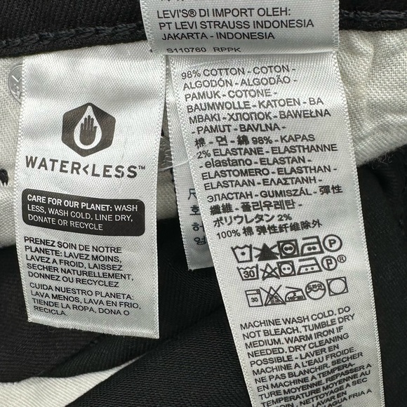 ❤️ NWOT Levi’s 511 Slim-Fit Flex Flex Jeans Men’s Black 34 x 29 - Picture 7 of 9